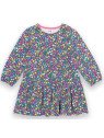 kite kids - Bio Kinder Jersey Kleid mit Blumen und Pilzen-Allover