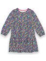kite kids - Bio Kinder Jersey Kleid mit Blumen und Pilzen-Allover