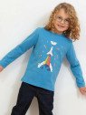 kite kids - Bio Kinder Langarmshirt mit Raketen-Druck