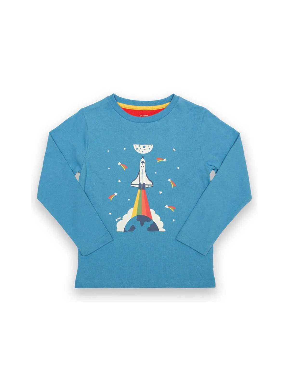 kite kids - Bio Kinder Langarmshirt mit Raketen-Druck