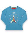 kite kids - Bio Kinder Langarmshirt mit Raketen-Druck