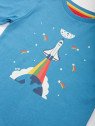 kite kids - Bio Kinder Langarmshirt mit Raketen-Druck