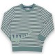 kite kids - Bio Kinder Sweatshirt mit Dinosaurier-Applikation und Streifen