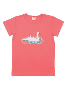 Walkiddy - Bio Kinder T-Shirt mit Schwan-Druck