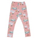 Walkiddy - Bio Kinder Leggings mit Schwanen-Allover