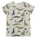 Walkiddy - Bio Kinder T-Shirt mit Krokodil-Allover