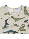 Walkiddy - Bio Kinder T-Shirt mit Krokodil-Allover