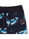 Walkiddy - Bio Kinder Sweathose mit Wal-Allover, dunkelblau