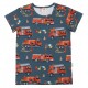 Walkiddy - Bio Kinder T-Shirt mit Feuerwehr-Allover