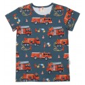 Walkiddy - Bio Kinder T-Shirt mit Feuerwehr-Allover