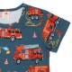 Walkiddy - Bio Kinder T-Shirt mit Feuerwehr-Allover