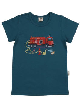 Walkiddy - Bio Kinder T-Shirt mit Feuerwehr-Druck