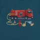 Walkiddy - Bio Kinder T-Shirt mit Feuerwehr-Druck