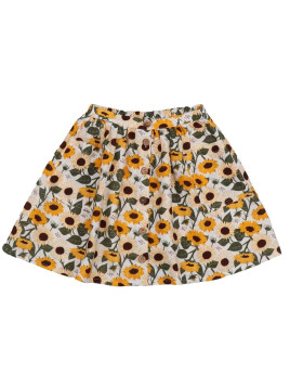 Walkiddy - Bio Kinder Musselin Rock mit Sonnenblumen-Allover