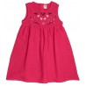 Walkiddy - Bio Kinder Musselin Kleid "Cherries" mit Kirsch-Stickerei