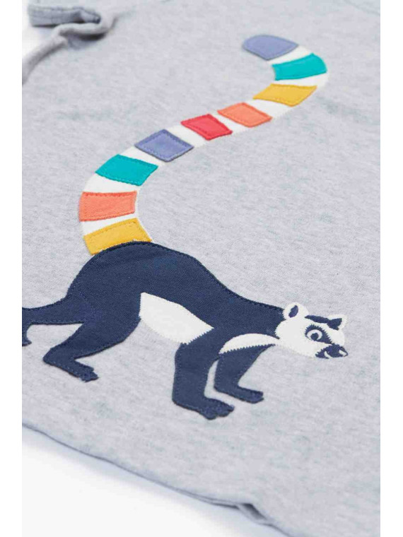frugi - Bio Kinder T-Shirt "Carsen" mit Lemuren-Applikation