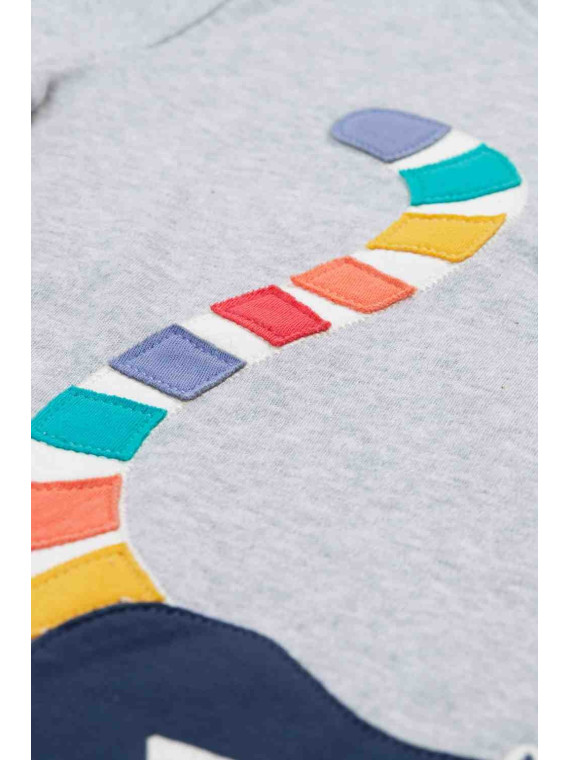 frugi - Bio Kinder T-Shirt "Carsen" mit Lemuren-Applikation