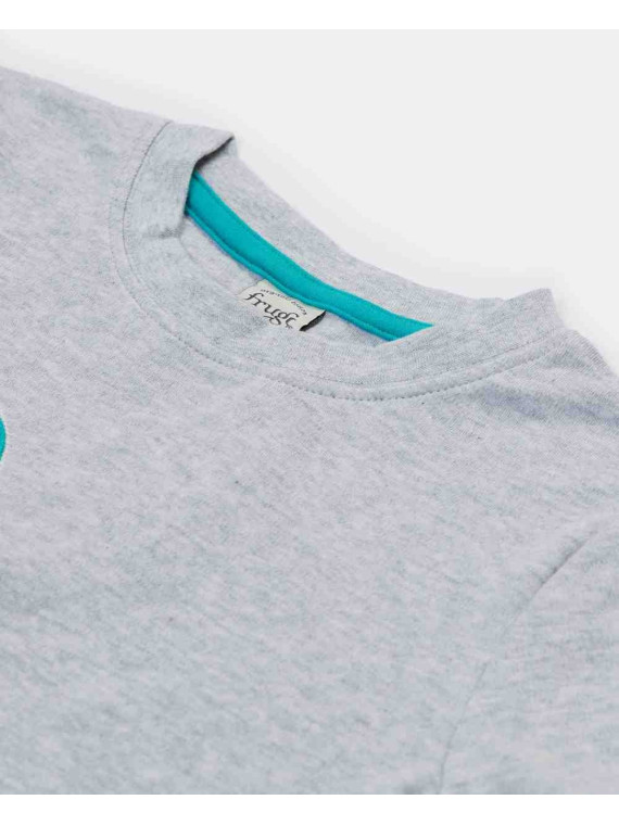 frugi - Bio Kinder T-Shirt "Carsen" mit Lemuren-Applikation