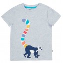 frugi - Bio Kinder T-Shirt "Carsen" mit Lemuren-Applikation