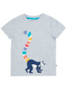 frugi - Bio Kinder T-Shirt "Carsen" mit Lemuren-Applikation