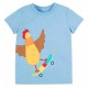 frugi - Bio Kinder T-Shirt "Avery" mit Huhn-Applikation