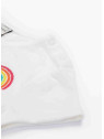 frugi - Bio Kinder Jersey Kleid kurzarm "Rainbow" mit Regenbogen-Stickerei