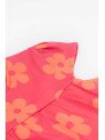 frugi - Bio Kinder Jersey Kleid "Little Lola" mit Pferde-Applikation und Blumen-Allover