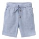 People Wear Organic - Bio Kinder Musselin Shorts mit Taschen, taubenblau