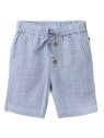 People Wear Organic - Bio Kinder Musselin Shorts mit Taschen, taubenblau