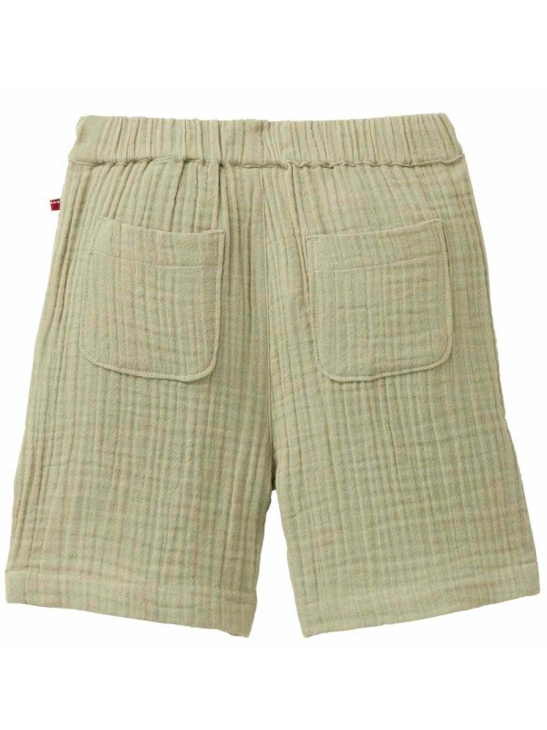 People Wear Organic - Bio Kinder Musselin Shorts mit Taschen, olivgrün