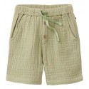 People Wear Organic - Bio Kinder Musselin Shorts mit Taschen, olivgrün