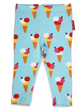 Toby tiger - Bio Kinder Leggings mit Eis-Allover