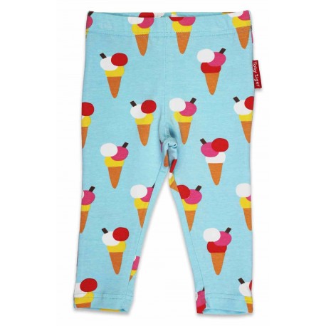 Toby tiger - Bio Kinder Leggings mit Eis-Allover