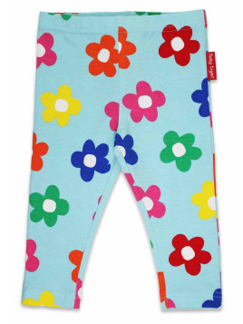 Toby tiger - Bio Kinder Leggings mit Blumen-Allover