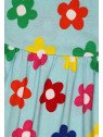 Toby tiger - Bio Kinder Jersey Kleid mit Blumen-Allover