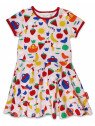 Toby tiger - Bio Kinder Jersey Skaterkleid mit Picknick-Allover