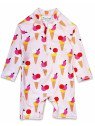 Toby tiger - Baby Schwimmanzug mit Eis-Allover, UPF 50+