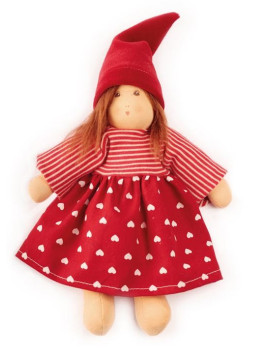 Nanchen Natur - Bio Baby Schmusepuppe "Zwerg Frieda" 25cm