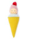 Nanchen Natur - Bio Baby Rassel "Eichenbaby im Rindenbett" 16cm