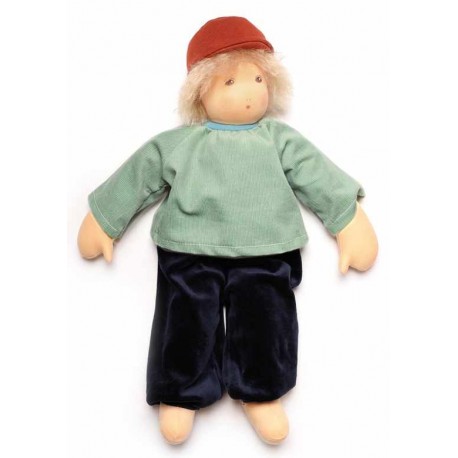 Nanchen Natur - Bio Schmusepuppe "Pepe" 38cm