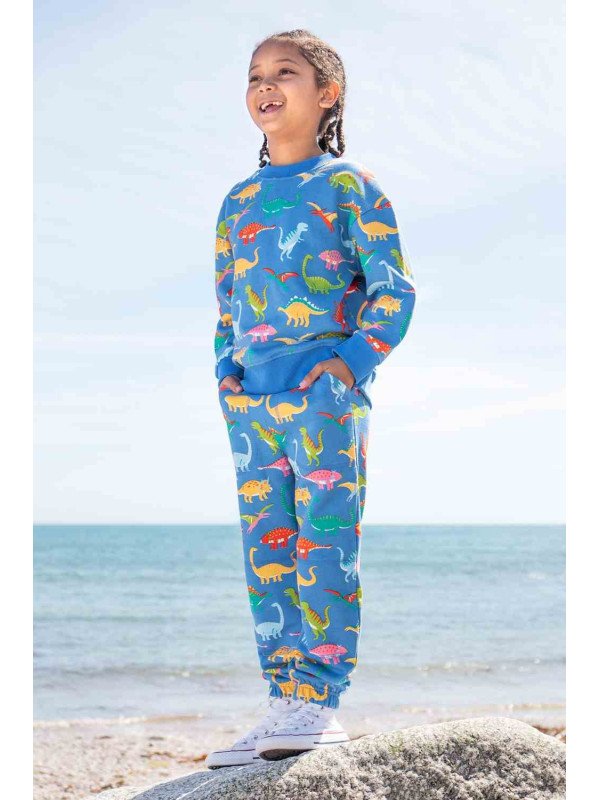 frugi - Bio Kinder Sweathose "FRUGI-Malpas" mit Dinosaurier-Allover