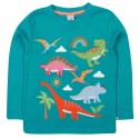 frugi - Bio Kinder Langarmshirt "FRUGI-Adventure" mit Dinosaurier-Applikation