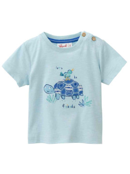 People Wear Organic - Bio Baby T-Shirt mit Schildkröten-Druck