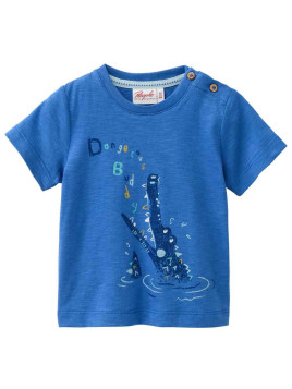 People Wear Organic - Bio Baby T-Shirt mit Krokodil-Druck