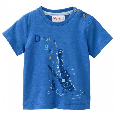 People Wear Organic - Bio Baby T-Shirt mit Krokodil-Druck