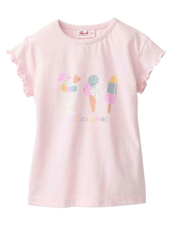 People Wear Organic - Bio Kinder Schlafanzug kurz mit Eis-Druck