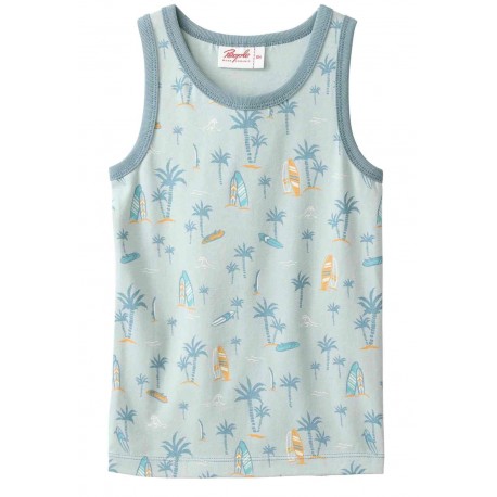 People Wear Organic - Bio Kinder Unterhemd mit Surfer-Allover