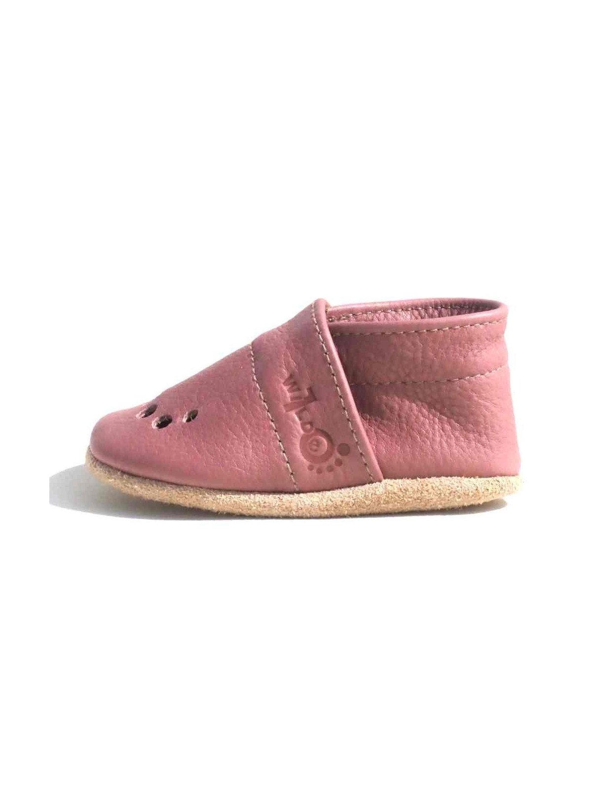 Wilde 10  - Bio Baby Lederschuhe "My first summer", altrose