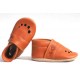 Wilde 10 - Bio Baby Lederschuhe "My first summer", calvados