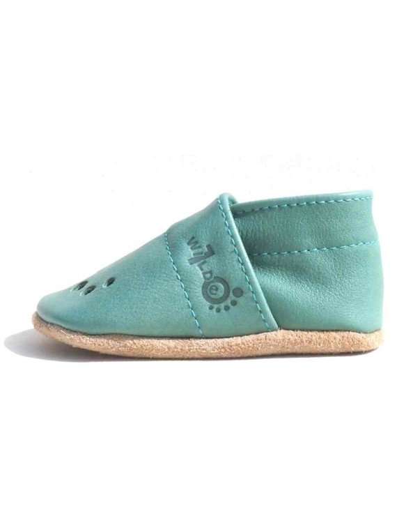 Wilde 10  - Bio Baby Lederschuhe "My first summer", distel